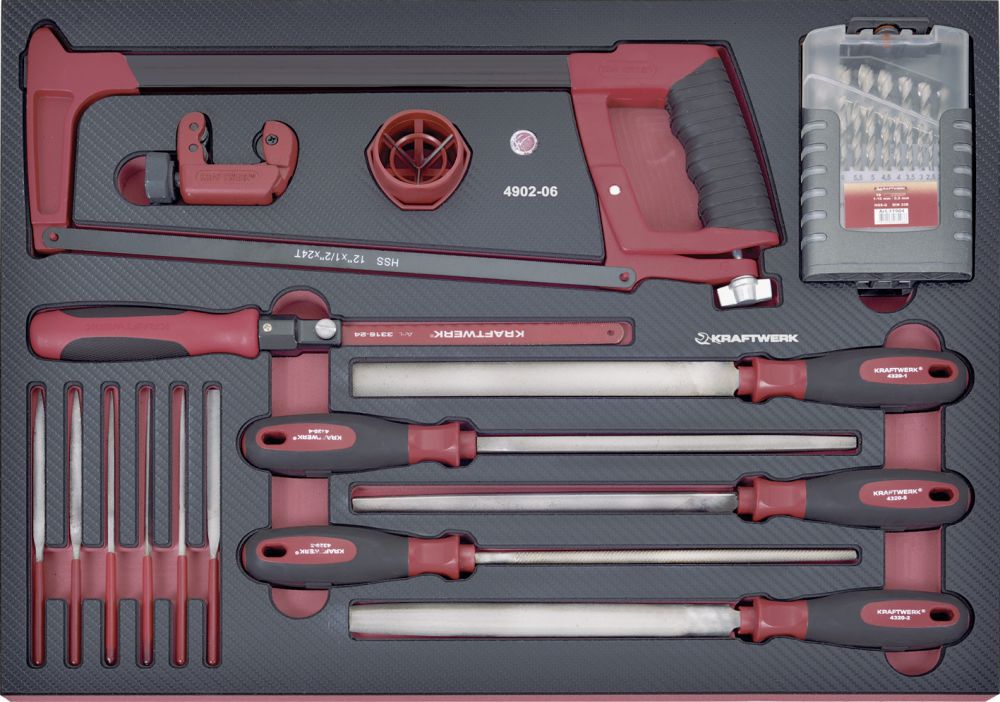 Produktbild KRAFTWERK Feilen Sägen und Bohrersatz EVA 35 Teile