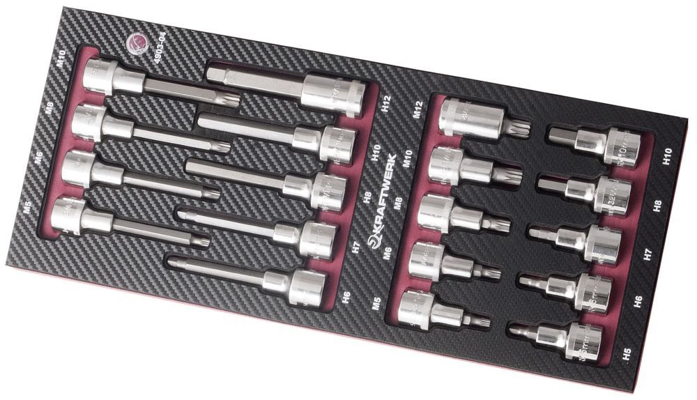Produktbild KRAFTWERK Bit Stecknussssatz 1/2" EVA3 19 Teile