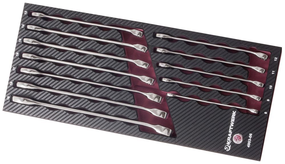 Produktbild KRAFTWERK EVA3 Gabelringschlüsselsatz 12 Teile