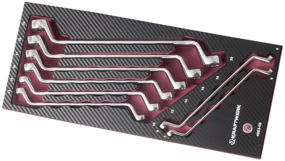 Produktbild KRAFTWERK Doppelringschlüssel gekröpft Einlage mit 8 Teilen