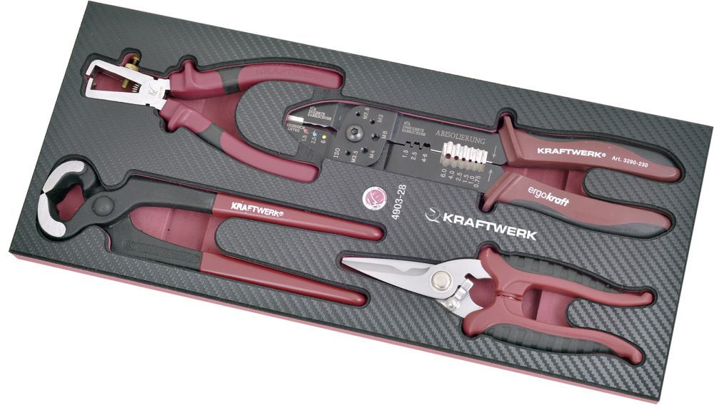 Produktbild KRAFTWERK EVA3 Zangen Scheren-Schale 4 Teile