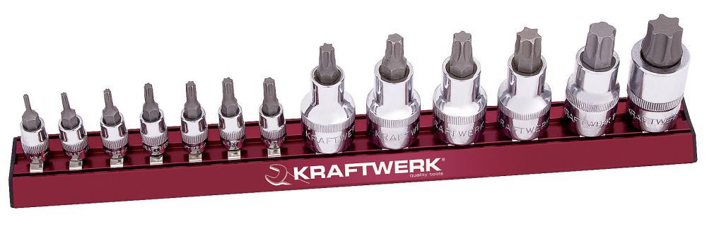 Produktbild KRAFTWERK Torx Bit Stecknuss Satz MAGALU 13 Teile
