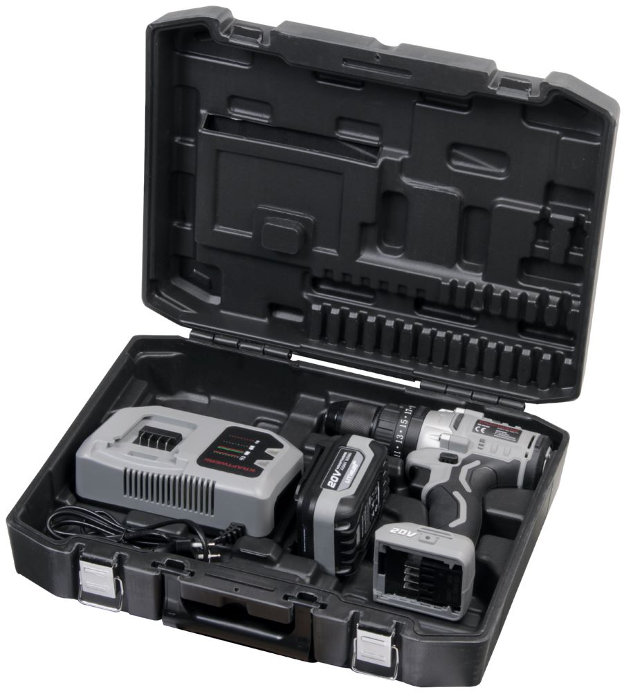 Produktbild Kraftwerk Akku Schlagbohrmaschine 20V 4Ah 100Nm mit 1 Akkus bild 1