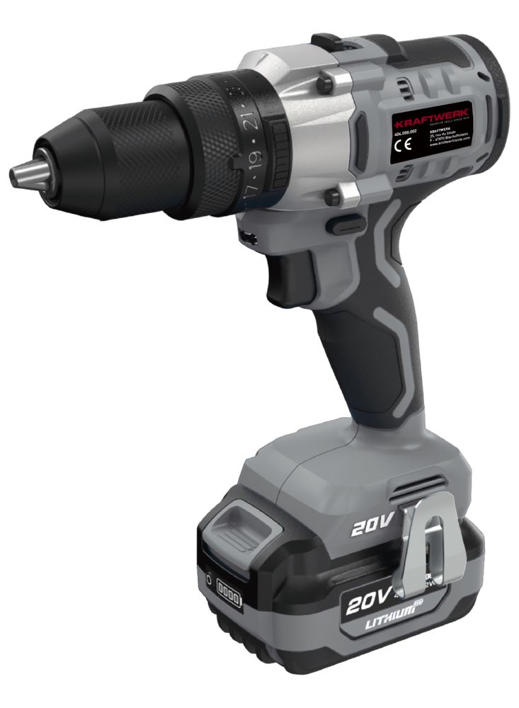 Produktbild Kraftwerk Akku Schlagbohrmaschine 20V 4Ah 100Nm mit 1 Akkus bild 2