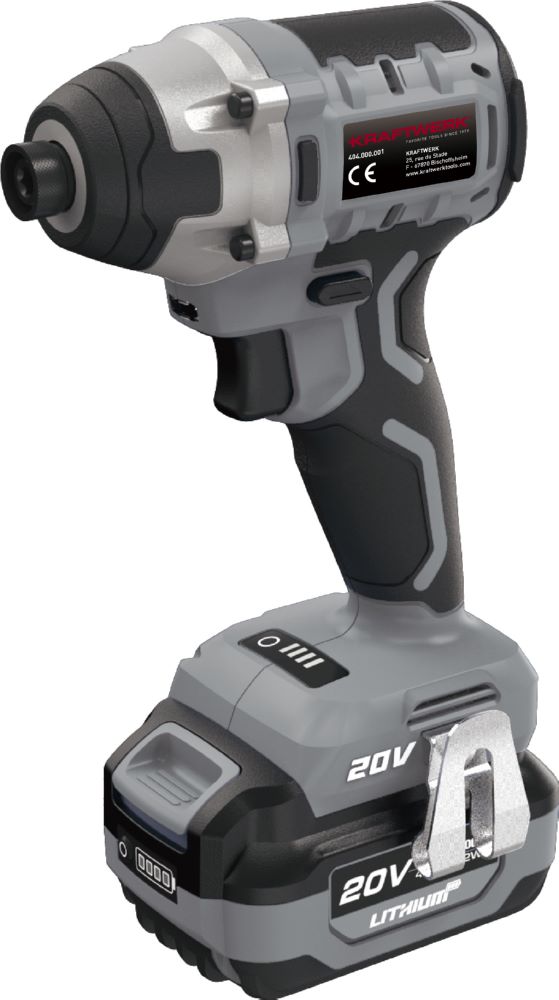 Produktbild Kraftwerk Akku Schrauber 20V 4Ah 200Nm mit Akkus