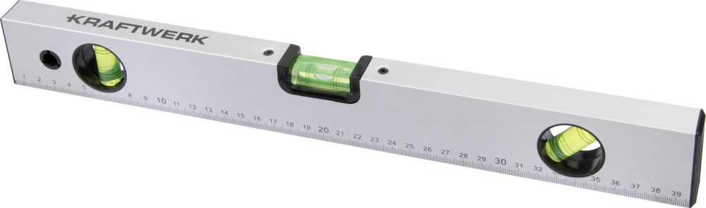 Produktbild Kraftwerk Alu Hohlprofil Wasserwaage 400mm 2 Libellen