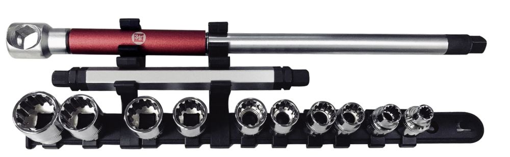 Produktbild Kraftwerk COMBI Steckschlüsselsatz 3/8 Zoll mit T-Schlüssel 11 teilig bild 2