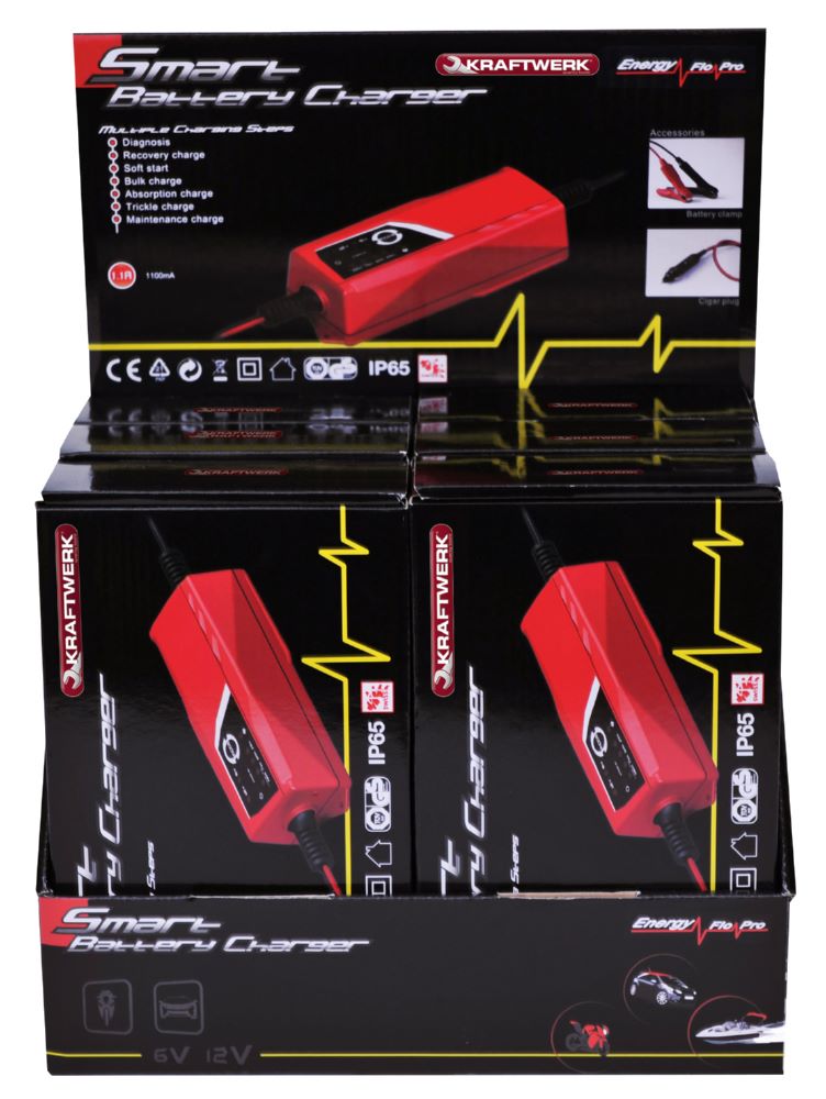 Produktbild Kraftwerk Display Batterie Ladegerät 6 V 12 V