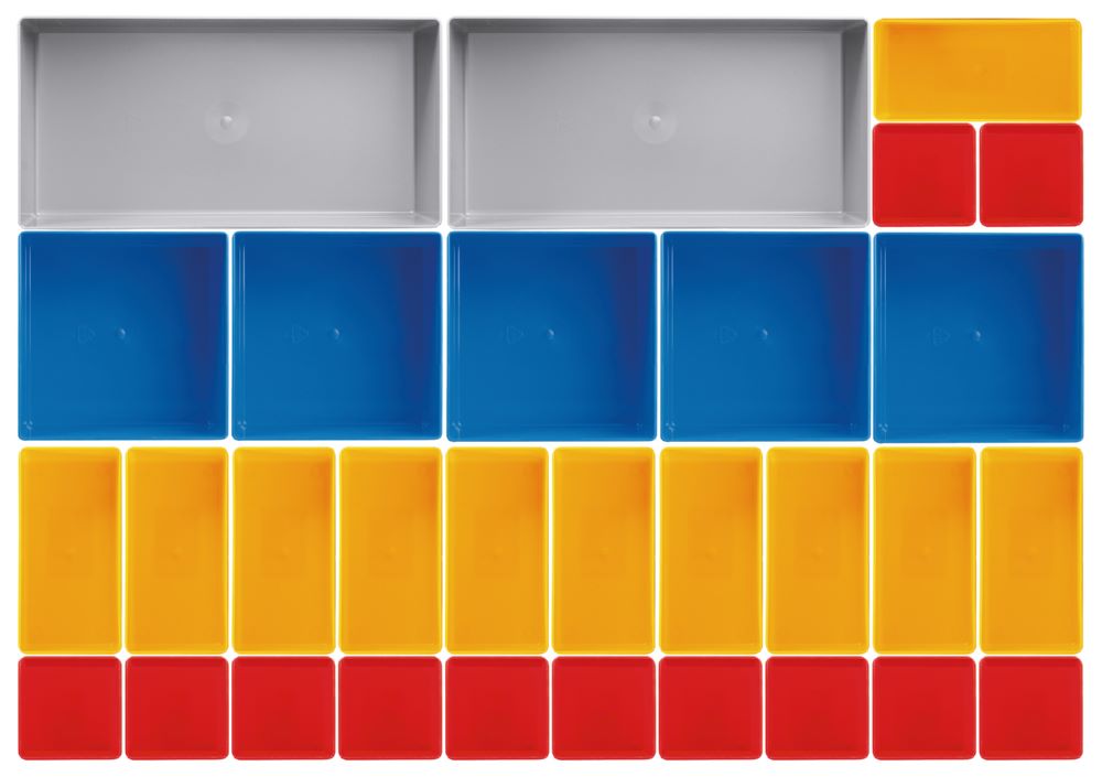 Produktbild Kraftwerk Einsatzboxen Set 30 teilig 45 mm hoch