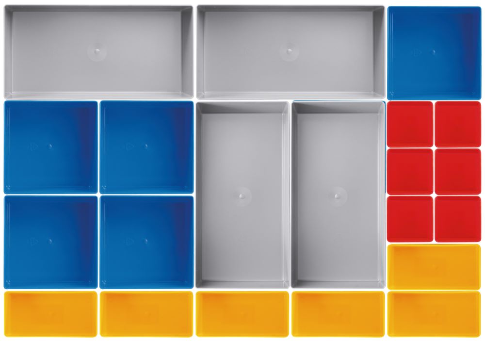 Produktbild Kraftwerk Einsatzboxen Set 21 teilig 45 mm hoch bild 1