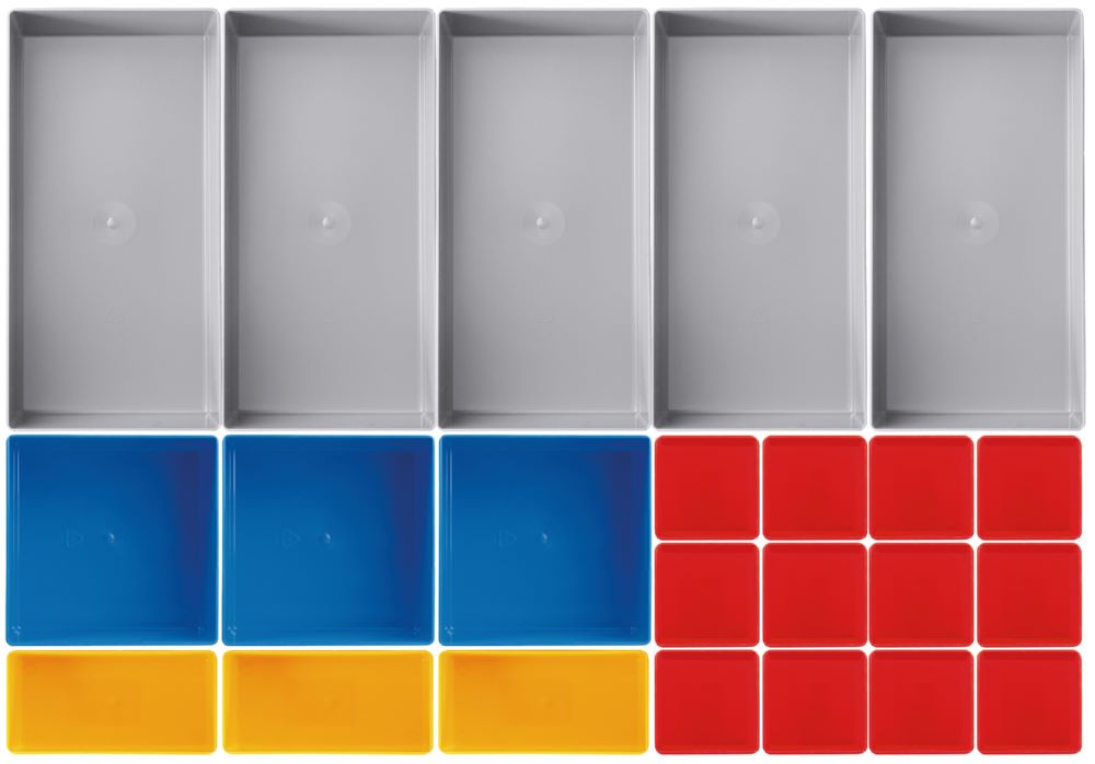 Produktbild Kraftwerk Einsatzboxen Set 23 teilig 45 mm hoch bild 1