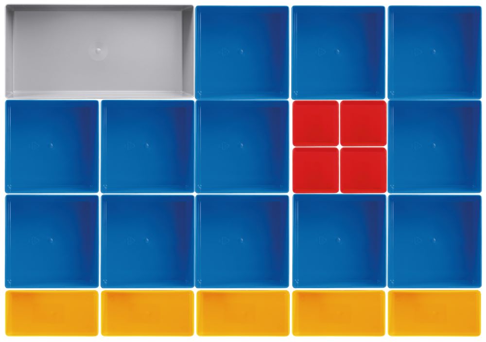 Produktbild Kraftwerk Einsatzboxen Set 22 teilig 45 mm hoch