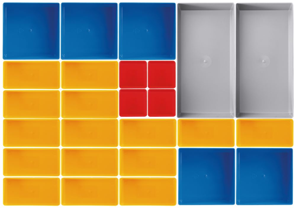 Produktbild Kraftwerk Einsatzboxen Set 26 teilig 45 mm hoch