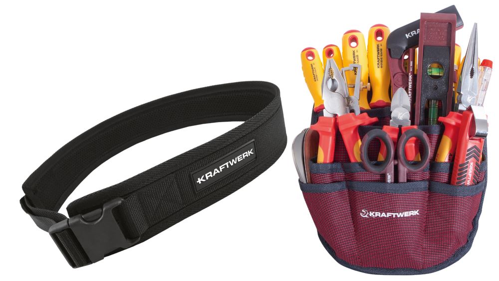 Produktbild KRAFTWERK Elektriker Werkzeugsatz mit Gürtel