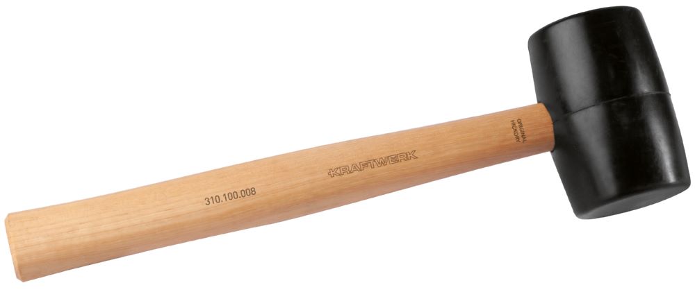 Produktbild Kraftwerk Gummihammer Hickory Griff Durchmesser 44 mm 8 OZ