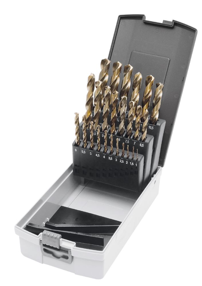 Produktbild Kraftwerk Spiralbohrer Sortiment Durchmesser 1 bis 13/0.5 mm HSSE Co 5