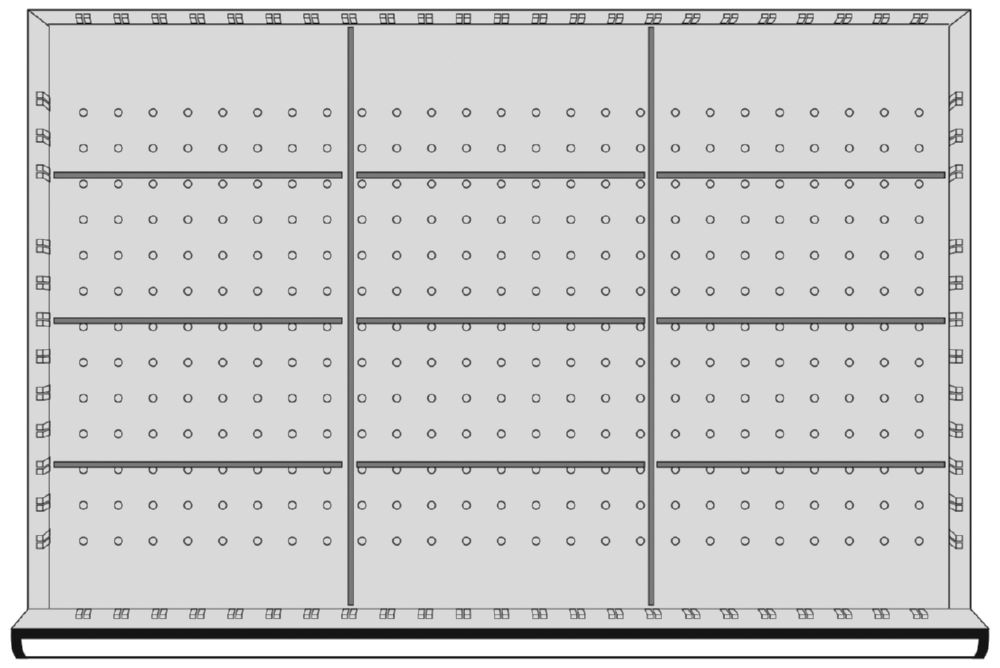 Produktbild KRAFTWERK Einteilungssortiment 12 Fächer Höhe 50 mm 918x612 mm bild 2