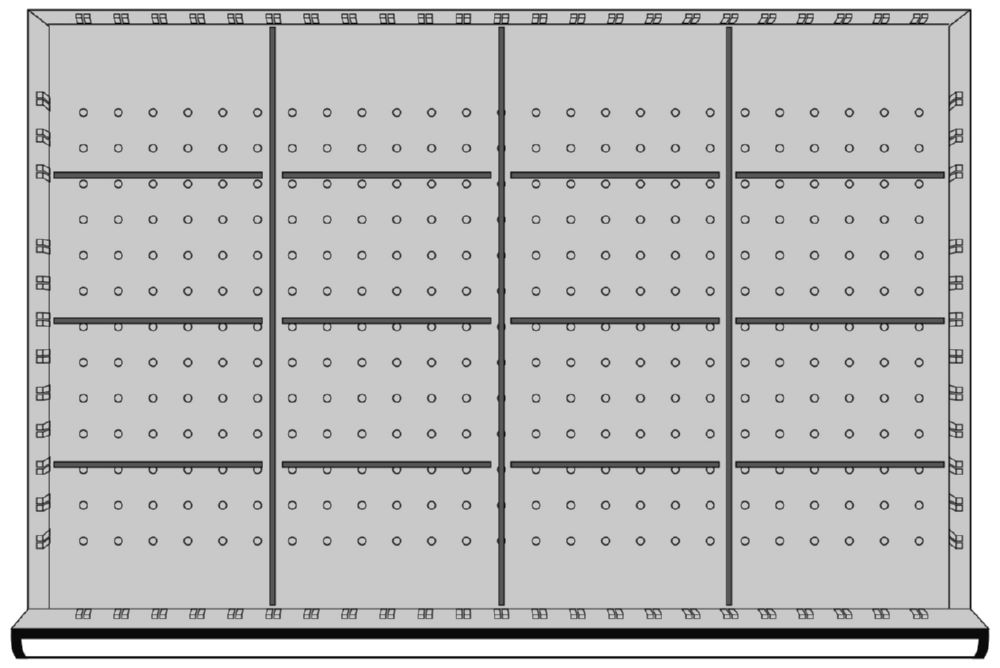 Produktbild KRAFTWERK Einteilungssortiment 16 Fächer Höhe 50 mm 918x612 mm bild 2