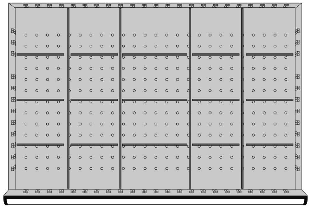 Produktbild KRAFTWERK Einteilungssortiment 20 Fächer Höhe 50 mm 918x612 mm bild 2