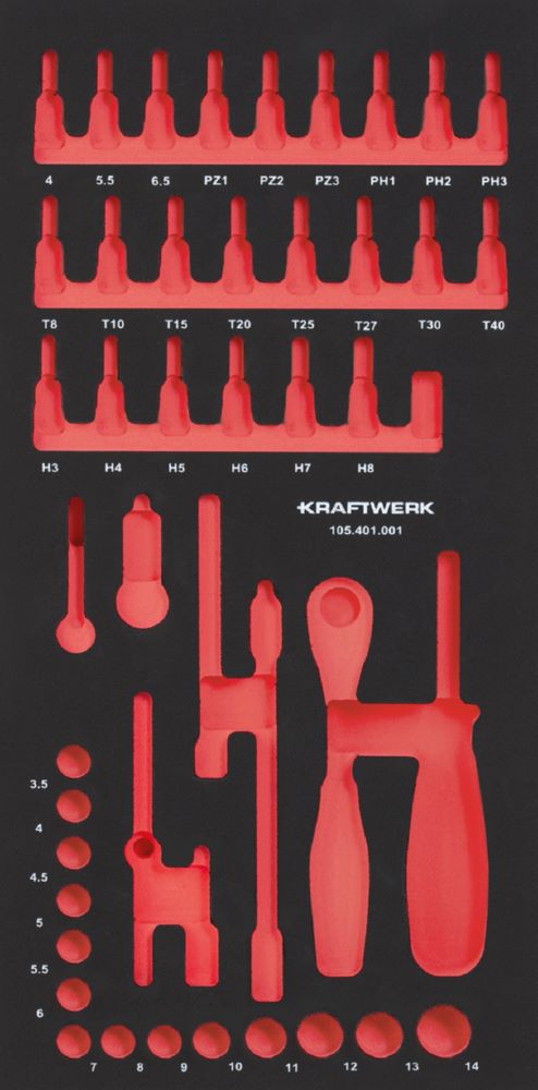 Produktbild Kraftwerk PRO LINE EVA Einlage für Art. 105.401.001 20 x 40 cm leer