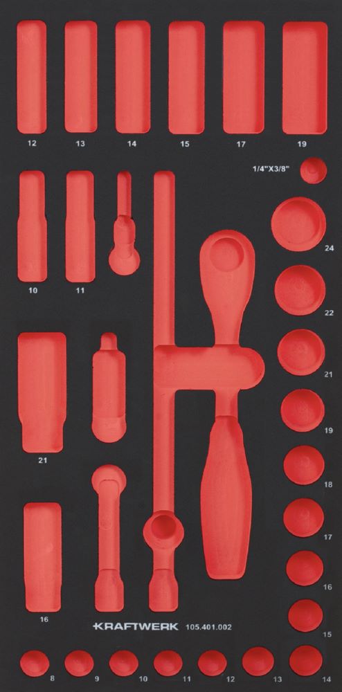 Produktbild Kraftwerk PRO LINE EVA Einlage für Art. 105.401.002 20 x 40 cm leer