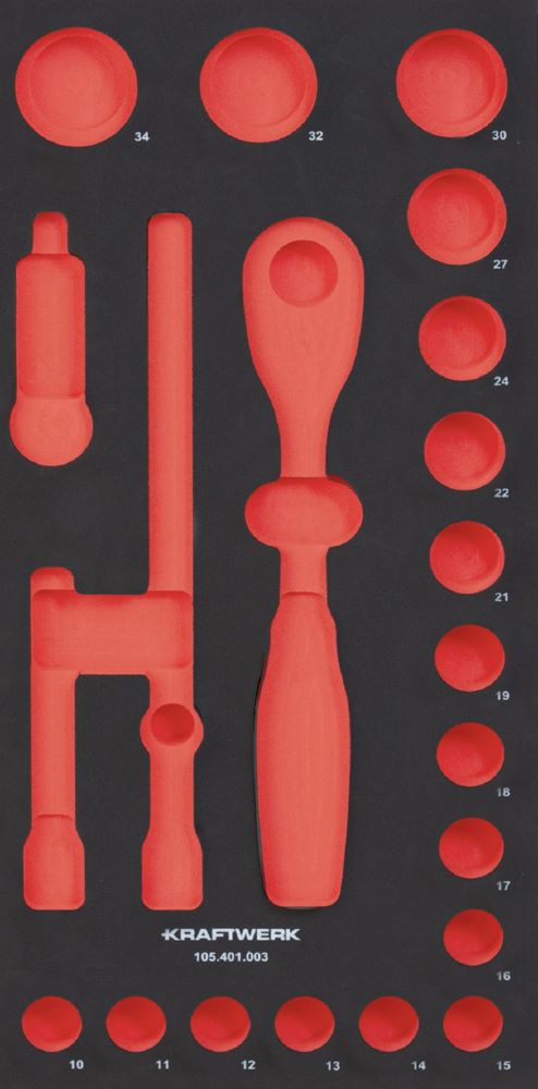 Produktbild Kraftwerk PRO LINE EVA Einlage für Art. 105.401.003 20 x 40 cm leer