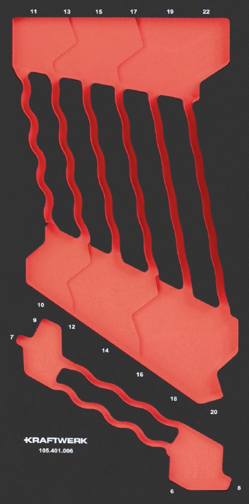 Produktbild Kraftwerk PRO LINE EVA Einlage für Art. 105.401.006 20 x 40 cm leer