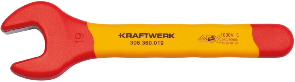 Produktbild Kraftwerk Maulschlüssel 19 mm VDE