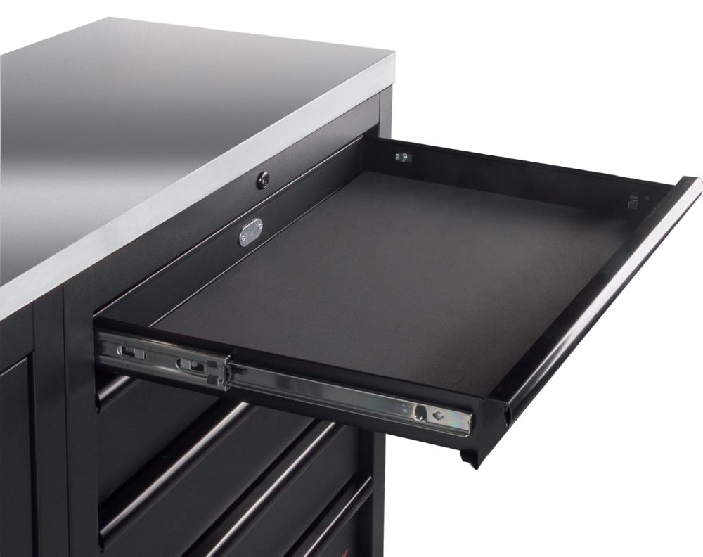 Produktbild MOBILIO Black 3er Werkstattschrank Eckelement Edelstahl 430 bild 2