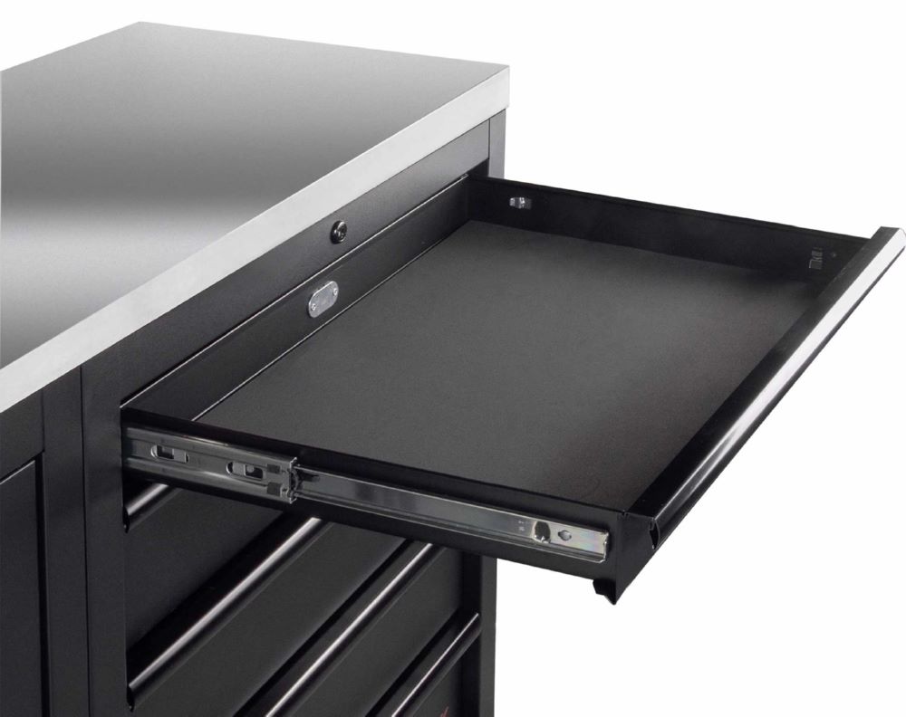 Produktbild MOBILIO Black Werkstatt Schubladenschrank 3er Kombi Edelstahl 430 bild 5