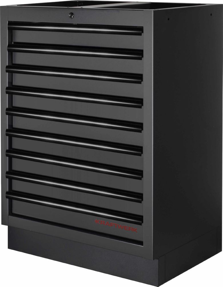 Produktbild MOBILIO Black 2er Werkstattschrank Platte mit Edelstahl 430 bild 3