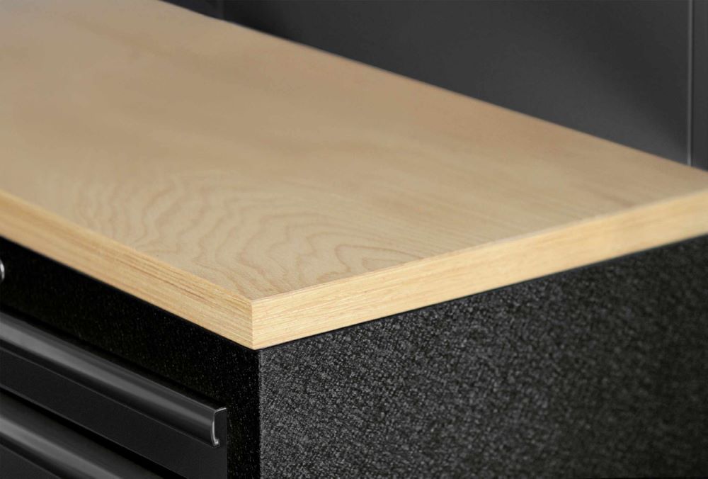 Produktbild MOBILIO Black 6er Werkstattsystem Arbeitsplatte aus Buche bild 7