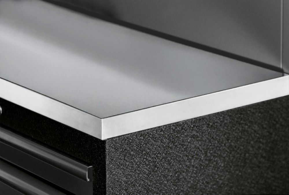 Produktbild MOBILIO Black Werkstatt Schrankwand System 6er Kombi Arbeitsplatte Edelstahl 430 bild 5