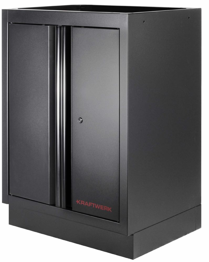 Produktbild MOBILIO Black Werkstattschrank 2er Kombi mit Lochwand Edelstahl 430 tiefschwarz bild 5