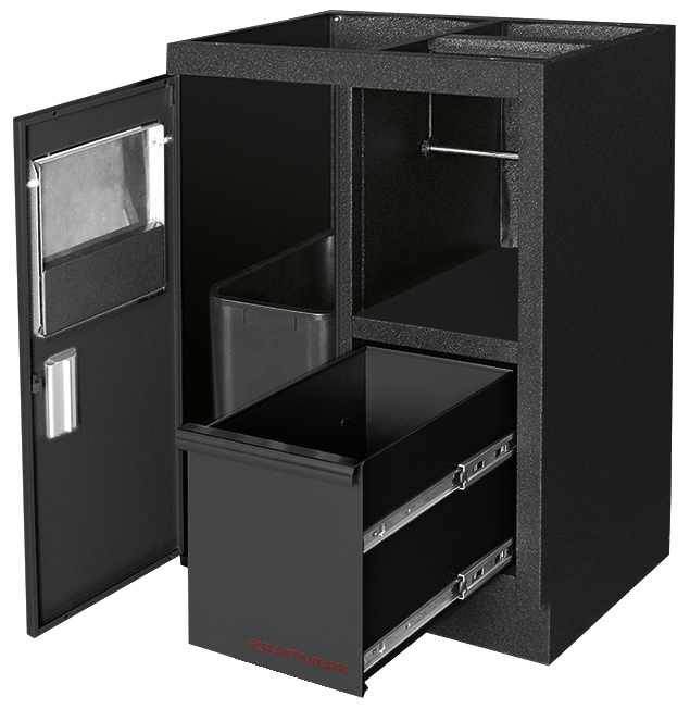 Produktbild MOBILIO Black Werkstatt Schrankwand System 4er Komplett-Kombi Platte Buche bild 3