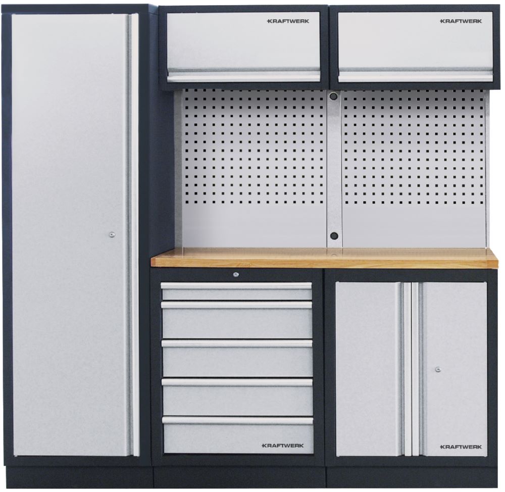 Produktbild Kraftwerk MOBILIO-EX 3er Komplett-Kombi mit Lochwand in Buche bild 1
