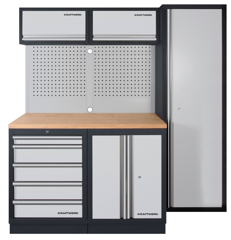 Produktbild Kraftwerk MOBILIO-EX 3er Komplett-Kombi mit Lochwand in Buche bild 2