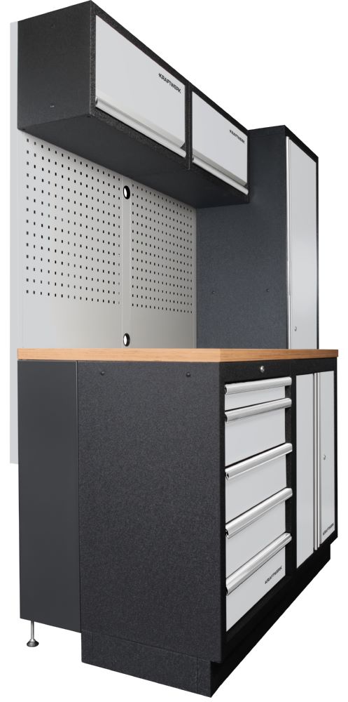 Produktbild Kraftwerk MOBILIO-EX 3er Komplett-Kombi mit Lochwand in Buche bild 3