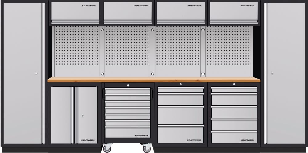 Produktbild Kraftwerk MOBILIO-EX 6er Komplett-Kombi mit Lochwand Buche