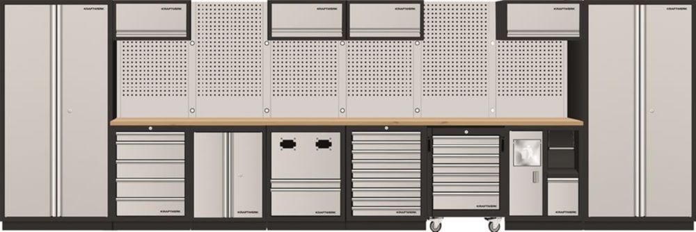 Produktbild Kraftwerk MOBILIO 8er Komplett-Kombi mit Lochwand und Buche Multiplex