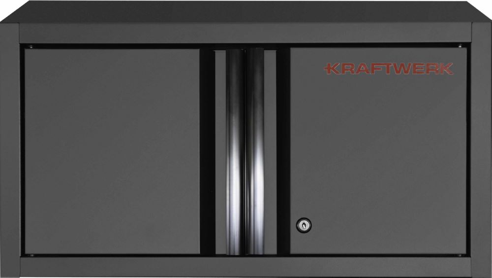Produktbild Kraftwerk MOBILIO Black Oberschrank 2-Türig mit Schloss Hängeschrank