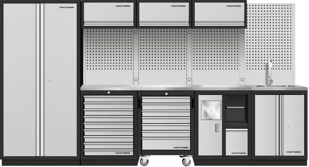 Produktbild Kraftwerk MOBILIO SANITORY 4er Komplett Kombi Edelstahl 430