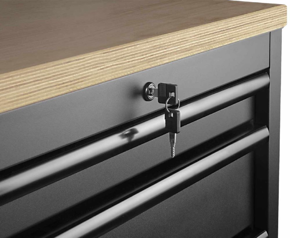 Produktbild MOBILIO Black Schubladenschrank Unterschrank mit 4 Schubladen bild 4