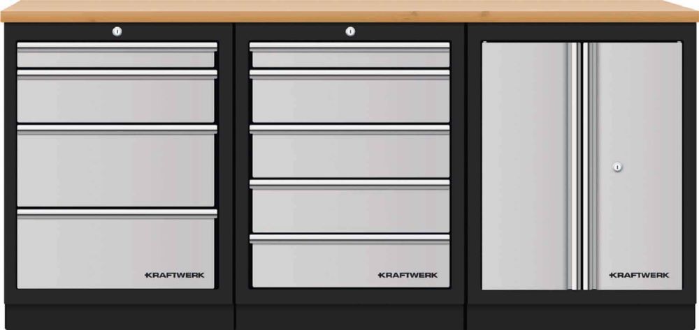 Produktbild Kraftwerk MOBILIO 3er Standard Kombi Buche Multiplex