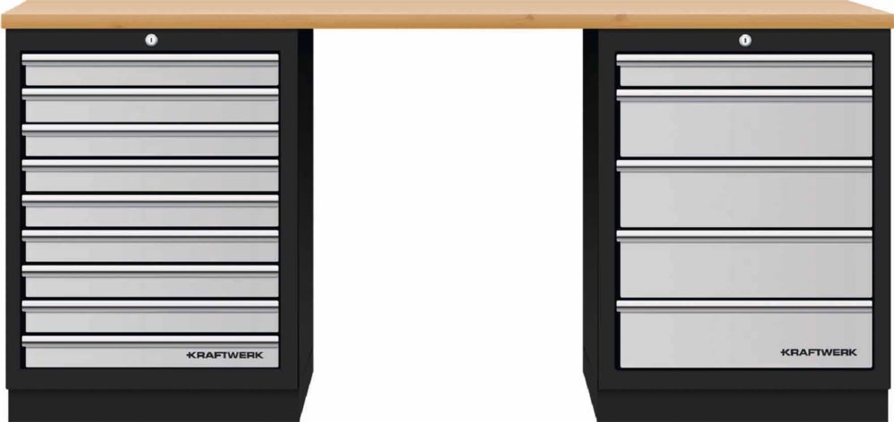 Produktbild Kraftwerk MOBILIO 2er Standard Kombi Buche Multiplex