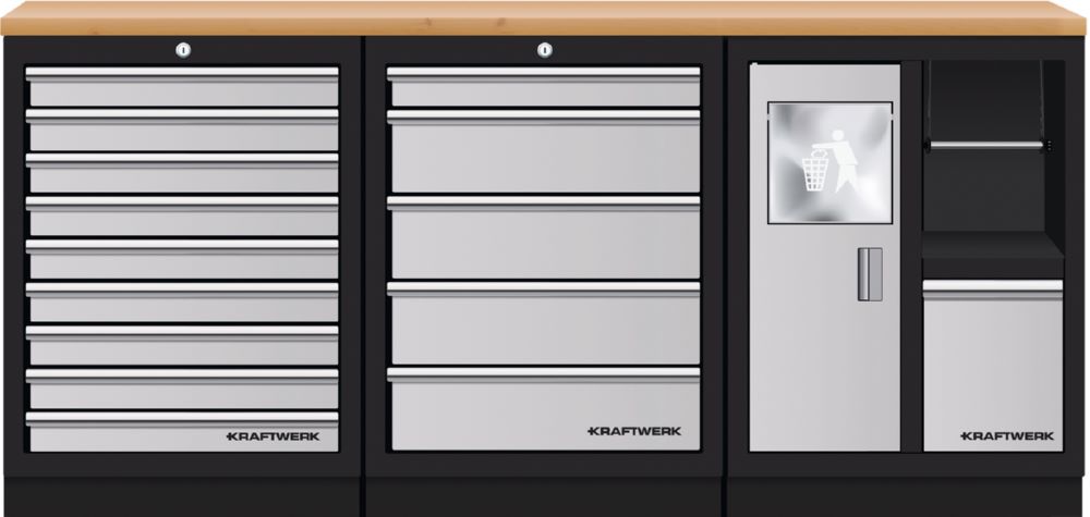 Produktbild Kraftwerk MOBILIO 3er Standard Kombi Buche Multiplex