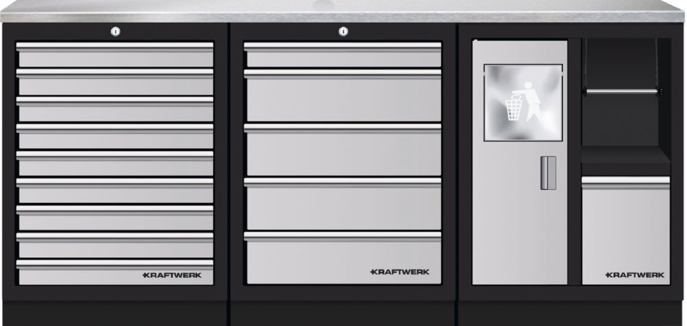 Produktbild Kraftwerk MOBILIO 3er Standard Kombi Edelstahl 430