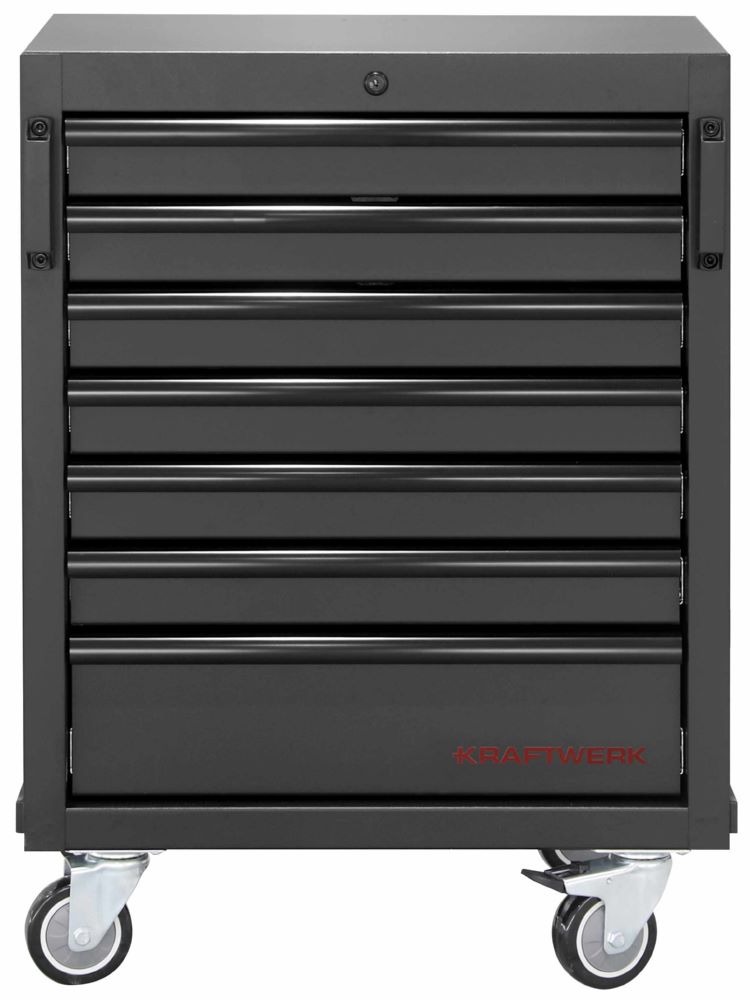 Produktbild Kraftwerk MOBILIO Black Werkstattwagen 7 Schubladen Werkzeugwagen