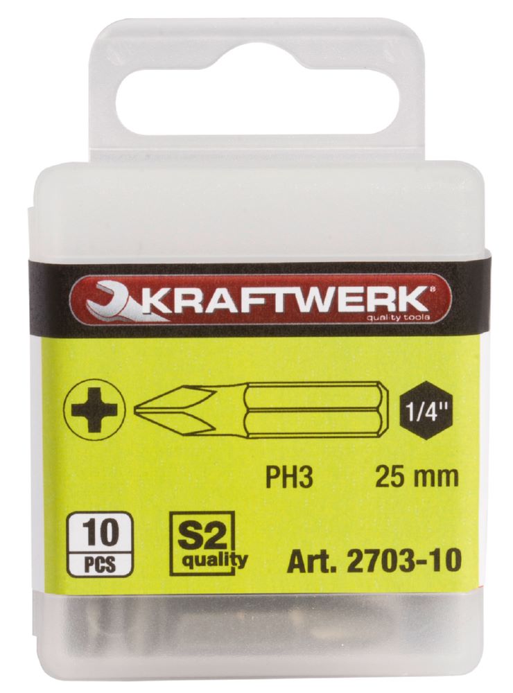 Produktbild Kraftwerk Phillips Bit 25 mm PH3 1/4 Zoll