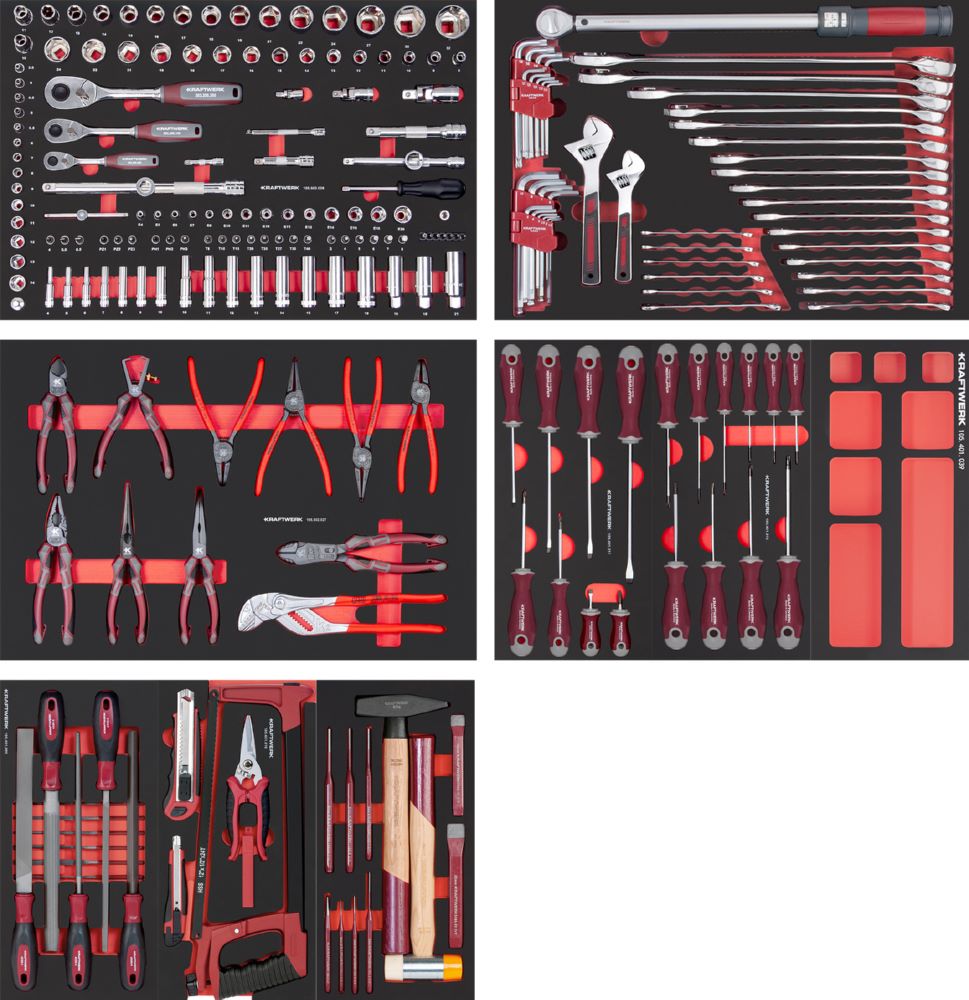 Produktbild Kraftwerk PRO LINE EVA Werkzeug Zusammenstellung 242 Teile